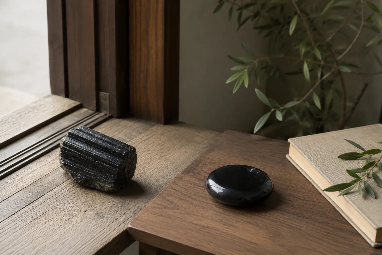Black Tourmaline vs. Obsidian: Choosing the Right Dark Stone for Your Space