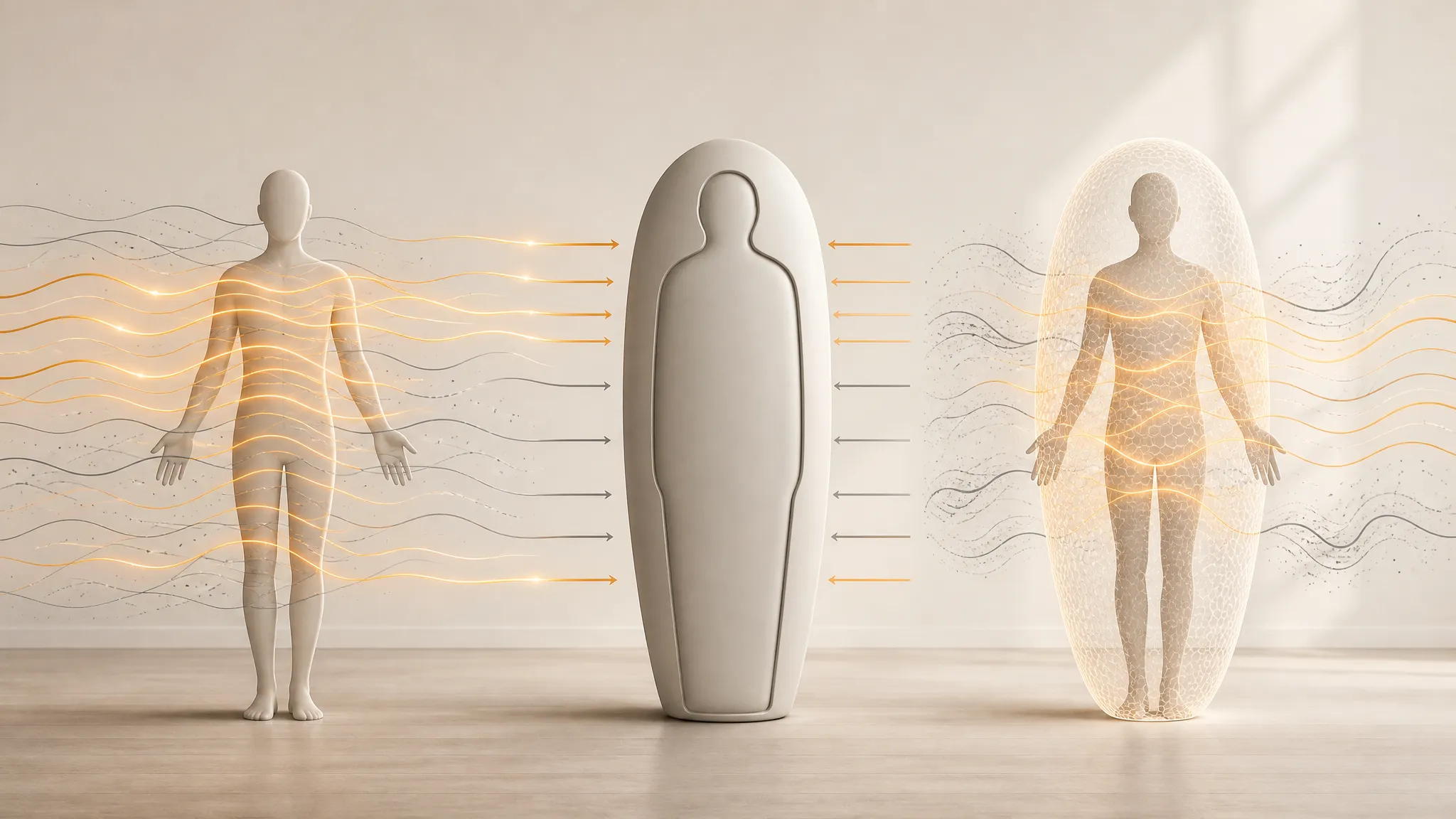 A comparison of total exposure, locked shielding, and a responsive semi-permeable boundary for personal containment practice