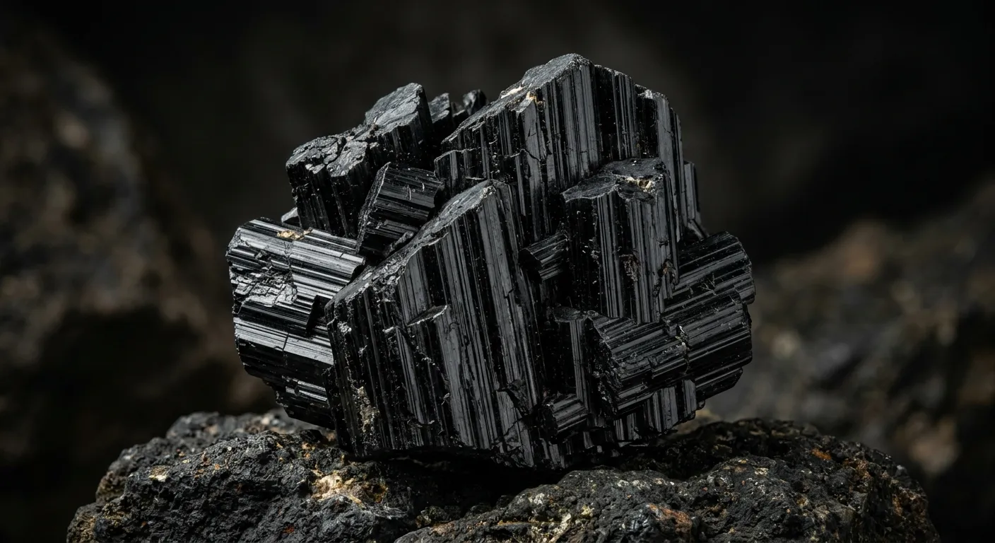 Raw Schorl specimen from Erongo Mountains